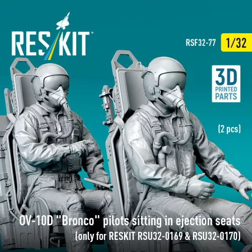 ResKit Models OV-10D Bronco pilots sitting in ejection seats (2 pcs) (only for RESKIT RSU32-0169 & RSU32-0170) – figura makett