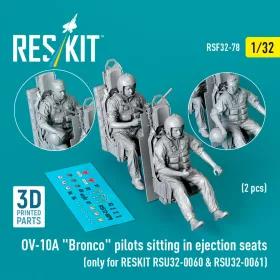   ResKit Models OV-10A Bronco pilots sitting in ejection seats (2 pcs) (only for RESKIT RSU32-0060 & RSU32-0061) – figura makett