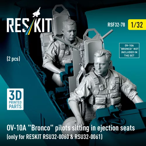 ResKit Models OV-10A Bronco pilots sitting in ejection seats (2 pcs) (only for RESKIT RSU32-0060 & RSU32-0061) – figura makett