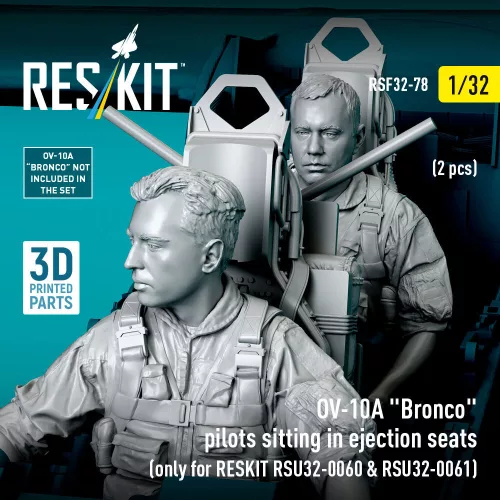 ResKit Models OV-10A Bronco pilots sitting in ejection seats (2 pcs) (only for RESKIT RSU32-0060 & RSU32-0061) – figura makett