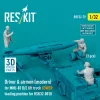 ResKit Models Driver & airmen (modern) (3 pcs) (MHU-83 D/E lift truck LOWER loading position for RSK32-0010) – figura makett
