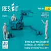 ResKit Models Driver & airmen (modern) (3 pcs) (MHU-83 D/E lift truck UPPER loading position for RSK32-0011) – figura makett