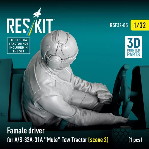 ResKit Models Female driver for A/S-32A-31A Mule Tow Tractor (scene 2) (1 pcs) – 1:32 figura makett