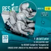 ResKit Models F-35 (A/C) pilot in late ejection seat for RESKIT Cockpit for Trumpeter kit – figura makett