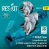 ResKit Models F-35 (A/C) pilot in late ejection seat for RESKIT Cockpit for Italeri / Academy kit – figura makett