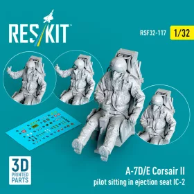   ResKit Models A-7D/E Corsair II pilot sitting in ejection seat IC-2 – figura makett
