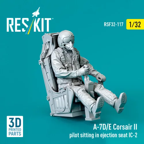 ResKit Models A-7D/E Corsair II pilot sitting in ejection seat IC-2 – figura makett