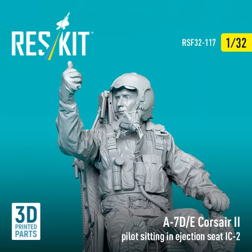 ResKit Models A-7D/E Corsair II pilot sitting in ejection seat IC-2 – figura makett