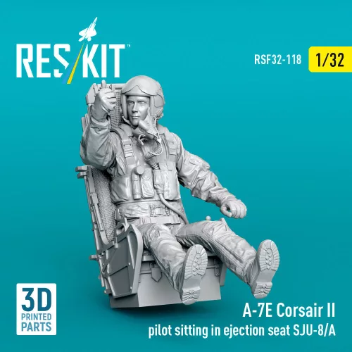 ResKit Models A-7E Corsair II pilot sitting in ejection seat SJU-8/A – figura makett