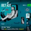 ResKit Models CH-54A Tarhe Pilots Late in seats for ICM kit (1968 +) (scene 2) (3 pcs) – figura makett