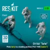 ResKit Models CH-54A Tarhe pilots Early in a standing position (1962-1968) (scene 1) (3 pcs) – figura makett