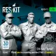 ResKit Models CH-54A Tarhe pilots Late in a standing position (1968 +) (scene 1) (3 pcs) – figura makett