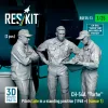 ResKit Models CH-54A Tarhe pilots Late in a standing position (1968 +) (scene 1) (3 pcs) – figura makett