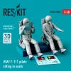 ResKit Models USAF F-111 pilots sitting in seats (2 pcs) – 1:48 figura makett