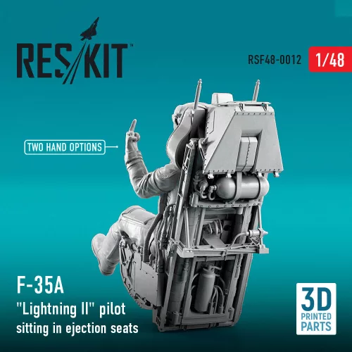 ResKit Models F-35 (A,B,C) Lightning II pilot sitting in late modification ejection seats (type 1) – figura makett
