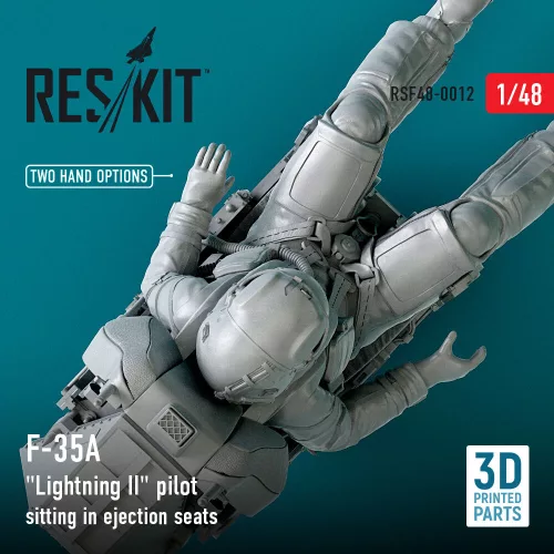 ResKit Models F-35 (A,B,C) Lightning II pilot sitting in late modification ejection seats (type 1) – figura makett