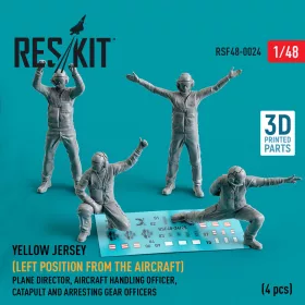   ResKit Models Yellow jersey (Modern) (Left position from the aircraft) (4 pcs) – 1:48 figura makett