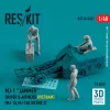 ResKit Models MJ-1 Jammer Driver & airmens (Vietnam) (MJ-1A,MJ-1B) (scene 2) (3 pcs) – figura makett