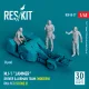 ResKit Models MJ-1 Jammer Driver & airman team (Modern) (MJ-1C) (scene 2) (3 pcs) – 1:48 figura makett