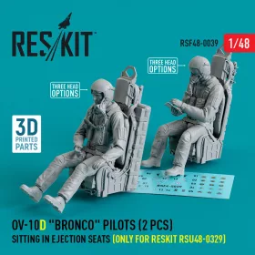   ResKit Models OV-10D Bronco pilots sitting in ejection seats (only for RESKIT RSU48-0329) (2 pcs) – figura makett