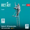 ResKit Models Rafale (C, M) female pilot (with access ladder - type 1) (1 pcs) – 1:48 figura makett