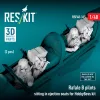 ResKit Models Rafale B pilots sitting in ejection seats for HobbyBoss kit (2 pcs) – figura makett