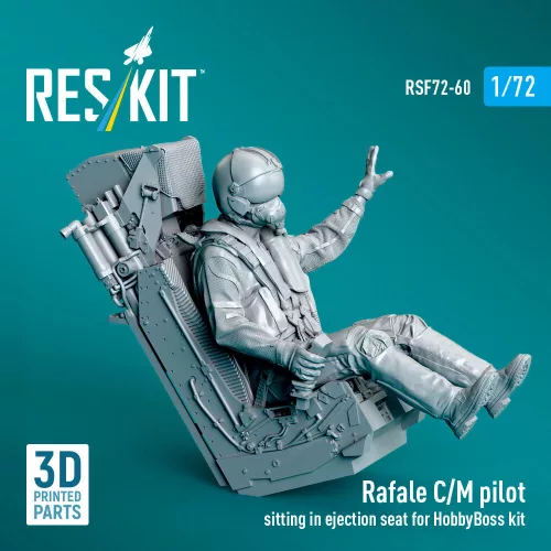 ResKit Models Rafale C/M pilot sitting in ejection seat for HobbyBoss kit (1 pcs) – figura makett