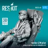 ResKit Models Rafale C/M pilot sitting in ejection seat for HobbyBoss kit (1 pcs) – figura makett