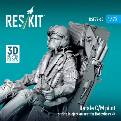 ResKit Models Rafale C/M pilot sitting in ejection seat for HobbyBoss kit (1 pcs) – figura makett