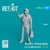 ResKit Models Rafale (C, M) male pilot (in a standing position - type 2) (1 pcs) – 1:72 figura makett