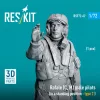 ResKit Models Rafale (C, M) male pilot (in a standing position - type 2) (1 pcs) – 1:72 figura makett
