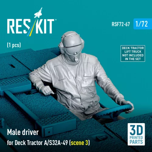 ResKit Models Male driver for Deck Tractor A/S32A-49 (scene 3) (1 pcs) – figura makett