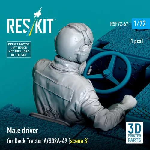 ResKit Models Male driver for Deck Tractor A/S32A-49 (scene 3) (1 pcs) – figura makett