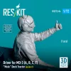 ResKit Models Driver for MD-3 (A, B, C, T) Mule Deck Tractor (scene 2) (1 pcs) – 1:72 figura makett