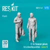 ResKit Models F-14 Tomcat pilots (in a standing position - scene 1) (2 pcs) – 1:72 figura makett