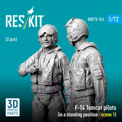 ResKit Models F-14 Tomcat pilots (in a standing position - scene 1) (2 pcs) – 1:72 figura makett
