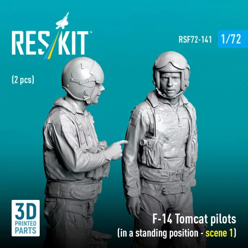 ResKit Models F-14 Tomcat pilots (in a standing position - scene 1) (2 pcs) – 1:72 figura makett