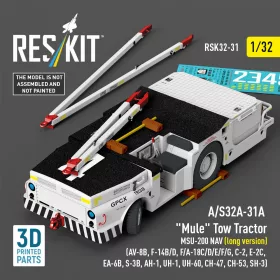   ResKit Models A/S32A-31A Mule Tow Tractor MSU-200 NAV (long version) – 1:32 földi kiszolgáló eszköz makett