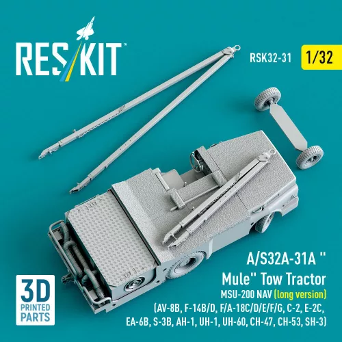 ResKit Models A/S32A-31A Mule Tow Tractor MSU-200 NAV (long version) – 1:32 földi kiszolgáló eszköz makett