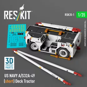   ResKit Models US NAVY A/S32A-49 (short) Deck Tractor – 1:35 földi kiszolgáló eszköz makett