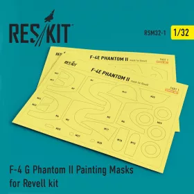   ResKit Models F-4G Phantom II Pre-cut painting masks for Revell kit - előre kivágott festőmaszk-készlet