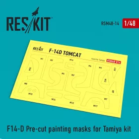   ResKit Models F-14D Tomcat Pre-cut painting masks for Tamiya kit - előre kivágott festőmaszk-készlet