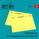 ResKit Models F-4B Phantom II Pre-cut painting masks for Tamiya 61121 kit - előre kivágott festőmaszk-készlet