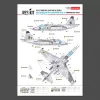 ResKit Models Su-25 Frogfoot világos digitális (pixel) festés (elsősorban a kék 19 géphez) Ukrán Légierő (előre kivágott festőmaszk-készlet )