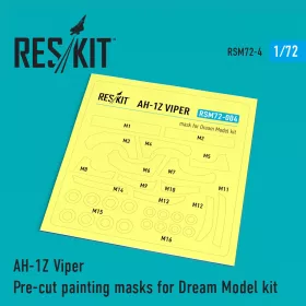   ResKit Models AH-1Z Viper Pre-cut painting masks for Dream Model kit - előre kivágott festőmaszk-készlet