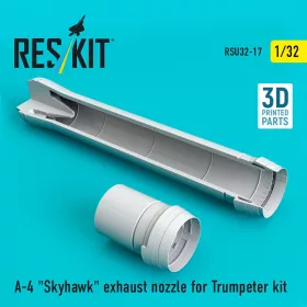   ResKit Models A-4 Skyhawk exhaust nozzle for Trumpeter kit (3D Printed) - hajtómű-fúvócső