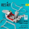 ResKit Models Mirage 2000C Cockpit with 3D decals for Kitty Hawk kit - cockpitkészlet 3D matricákkal