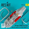 ResKit Models Mirage 2000C Cockpit with 3D decals for Kitty Hawk kit - cockpitkészlet 3D matricákkal