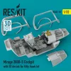 ResKit Models Mirage-2000-5 cockpit with 3D decals for Kitty Hawk kit - cockpitkészlet 3D matricákkal