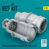ResKit Models Tornado exhaust nozzles for Italeri kit (3D Printed) - hajtómű-fúvócsövek